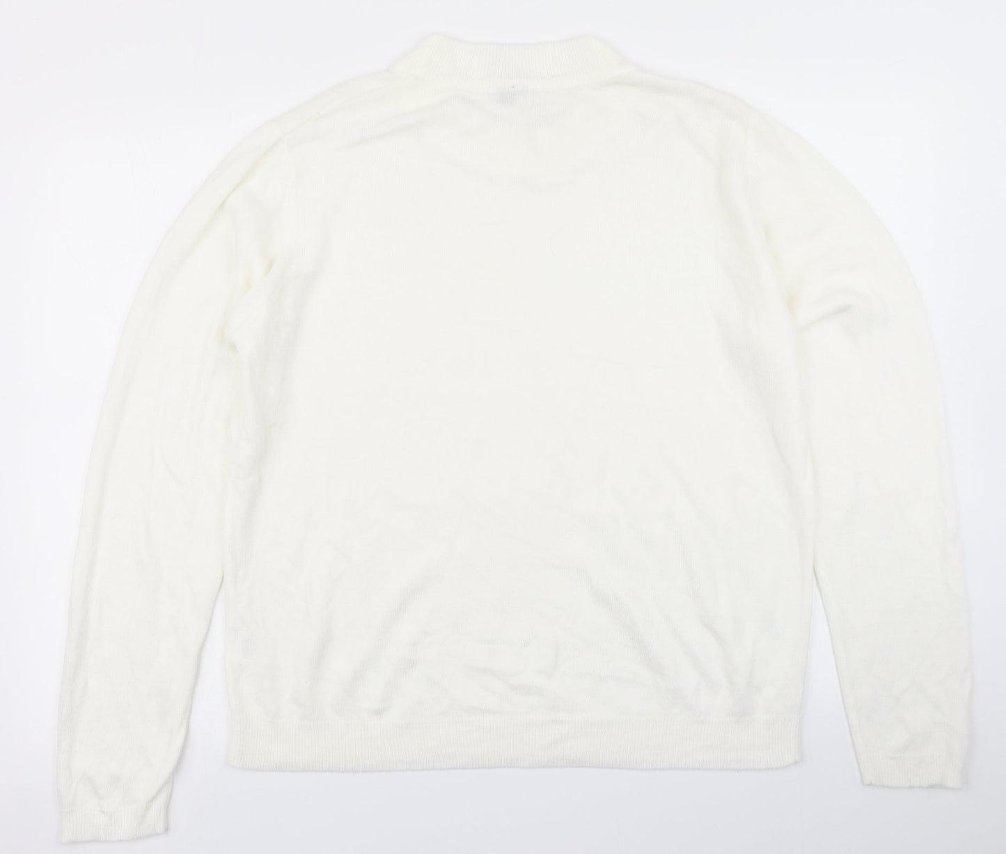 Originals Womens White  Knit Pullover Jumper Size 16