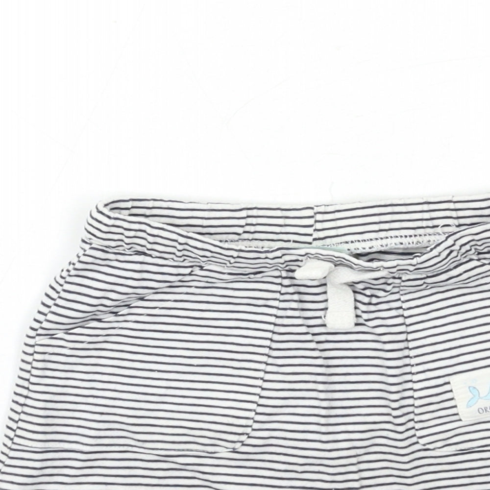 SO CUTE Baby Black Striped  Jogger Trousers Size 18-24 Months