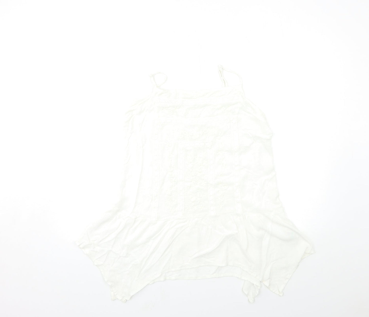 Matalan Womens White   Basic Tank Size 14