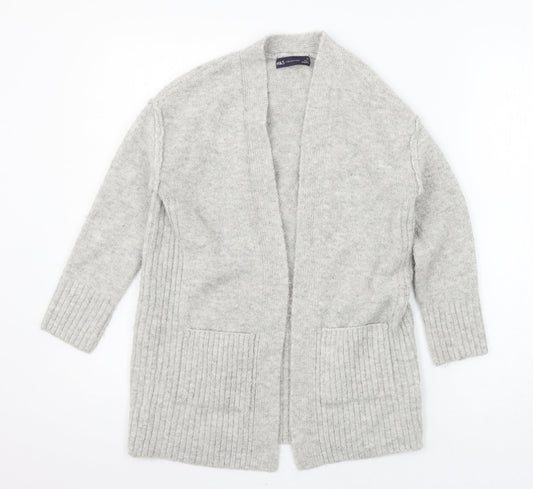 Marks and Spencer Womens Grey  Knit Cardigan Jumper Size XS