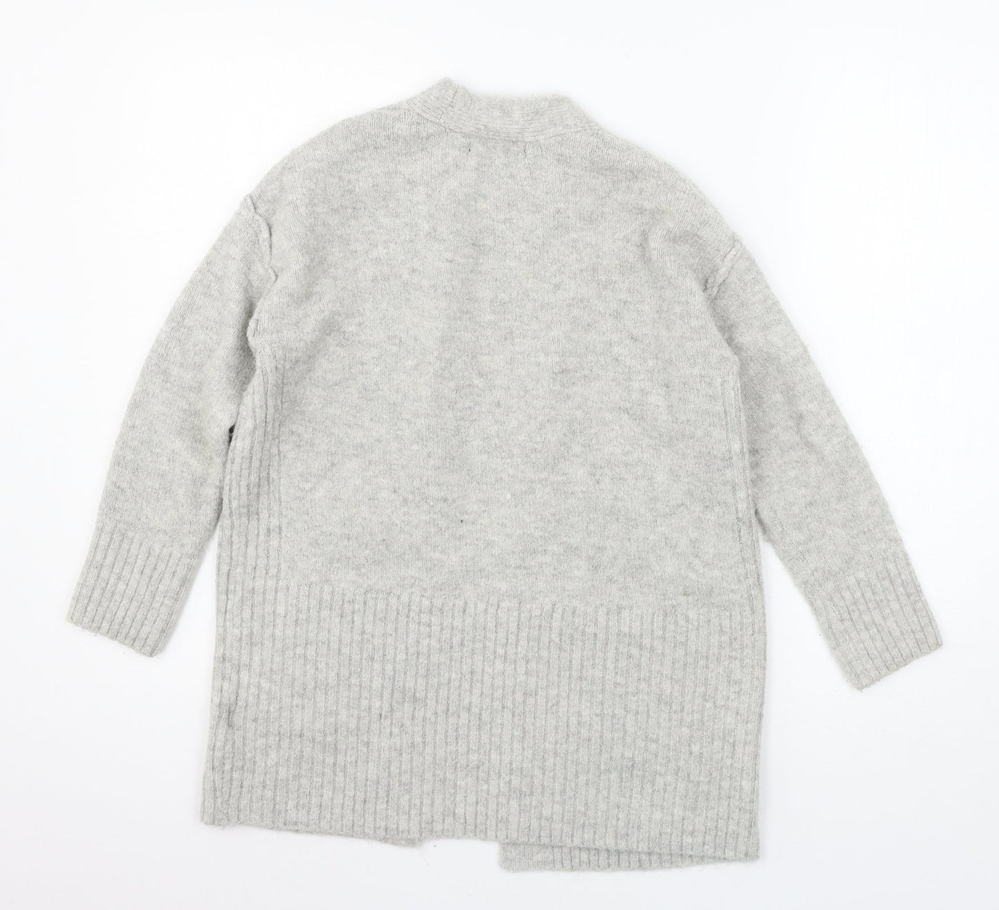 Marks and Spencer Womens Grey  Knit Cardigan Jumper Size XS