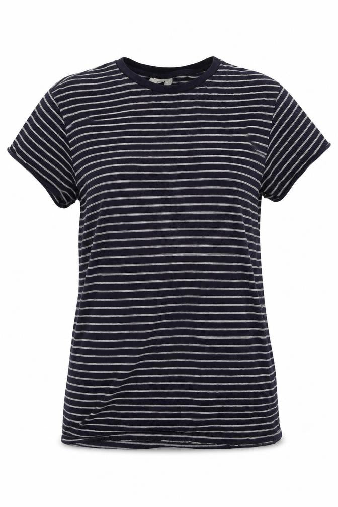 ASOS Womens Blue Striped Jersey Basic T-Shirt Size 6