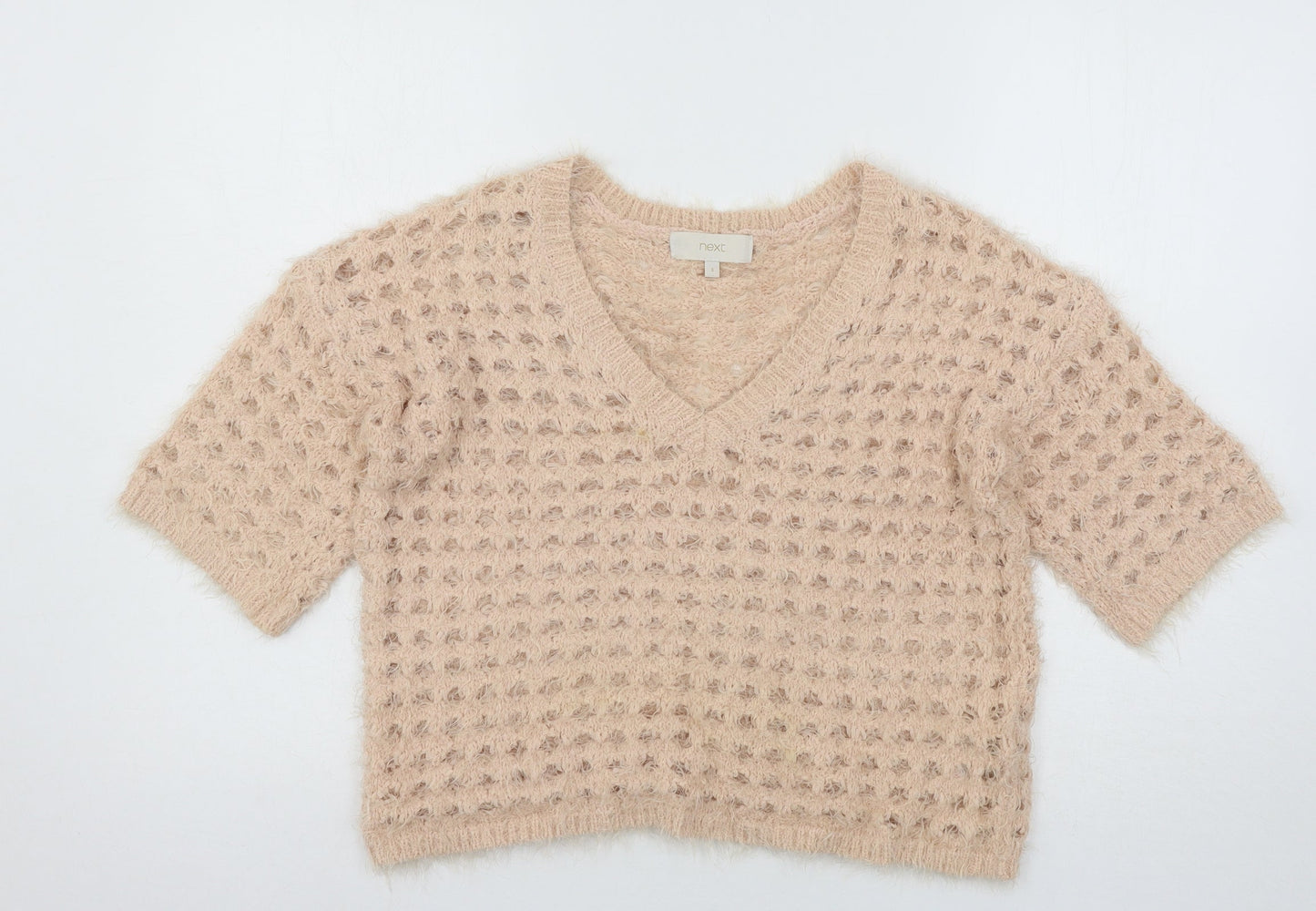 NEXT Womens Pink  Knit Pullover Jumper Size S