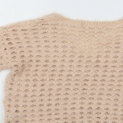 Next Womens Pink  Knit Pullover Jumper Size S