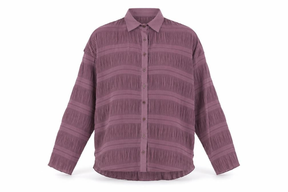 Club L Womens Purple   Basic Button-Up Size 8