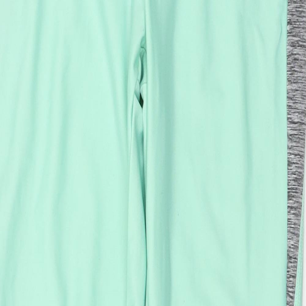 Missguided Womens Green  Jersey Capri Leggings Size 28 in L25 in