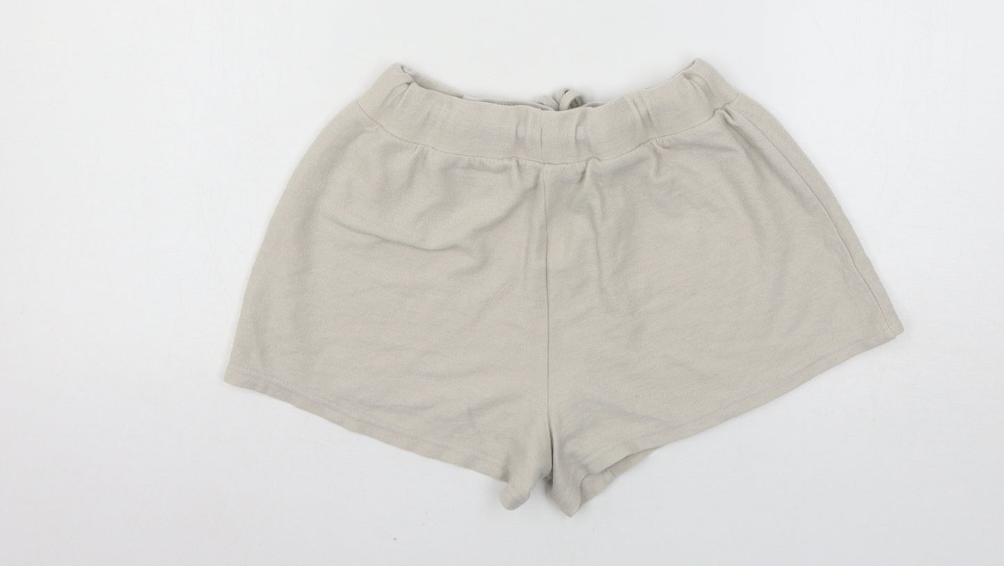 Disney Womens Beige Solid Jersey Top Pyjama Pants Size 6  - Mickey Mouse