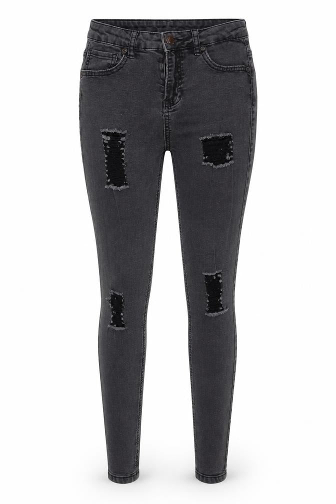 SikSilk Womens Green  Denim Skinny Jeans Size 8 L24 in