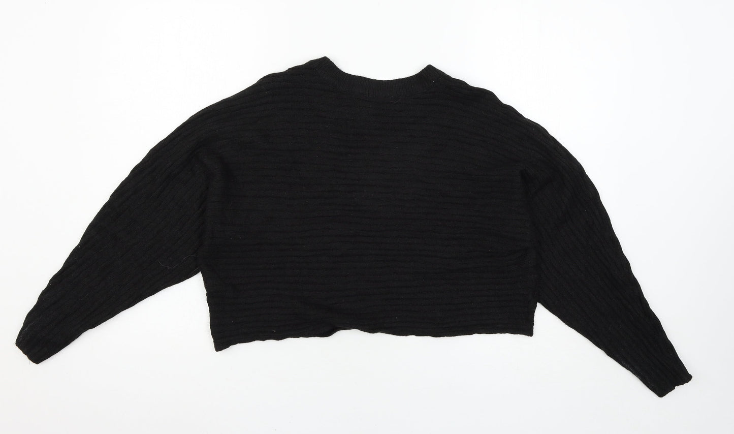 Select Womens Black  Knit Pullover Jumper Size S