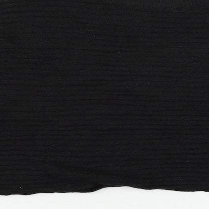 Select Womens Black  Knit Pullover Jumper Size S