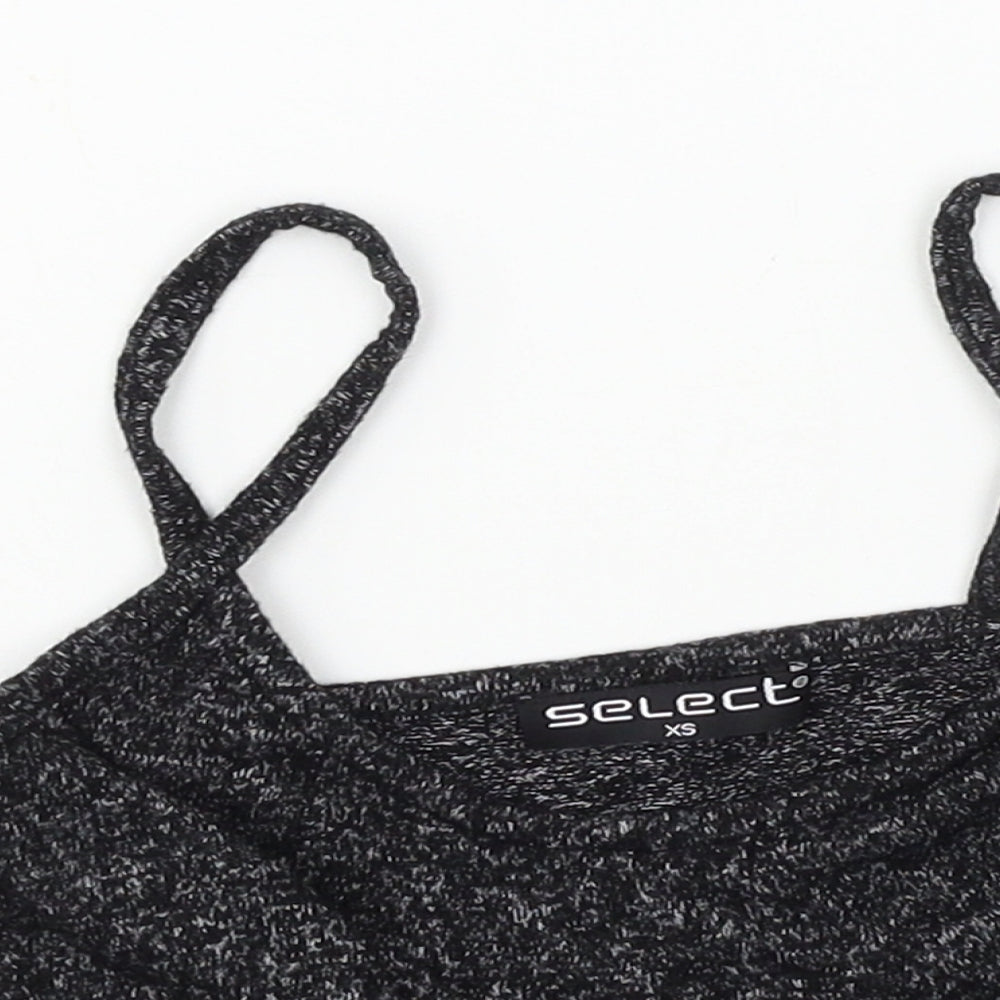 Select Womens Grey  Jersey Basic Tank Size XS
