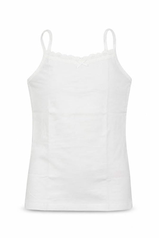 F&F Girls White  Jersey Basic Tank Size 6-7 Years