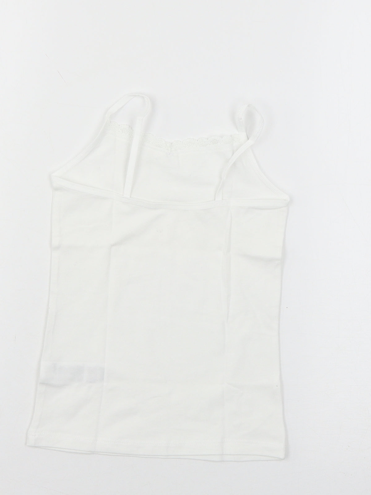 F&F Girls White  Jersey Basic Tank Size 6-7 Years
