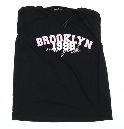 Select Womens Black   Basic T-Shirt Size M