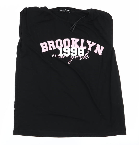 Select Womens Black   Basic T-Shirt Size M