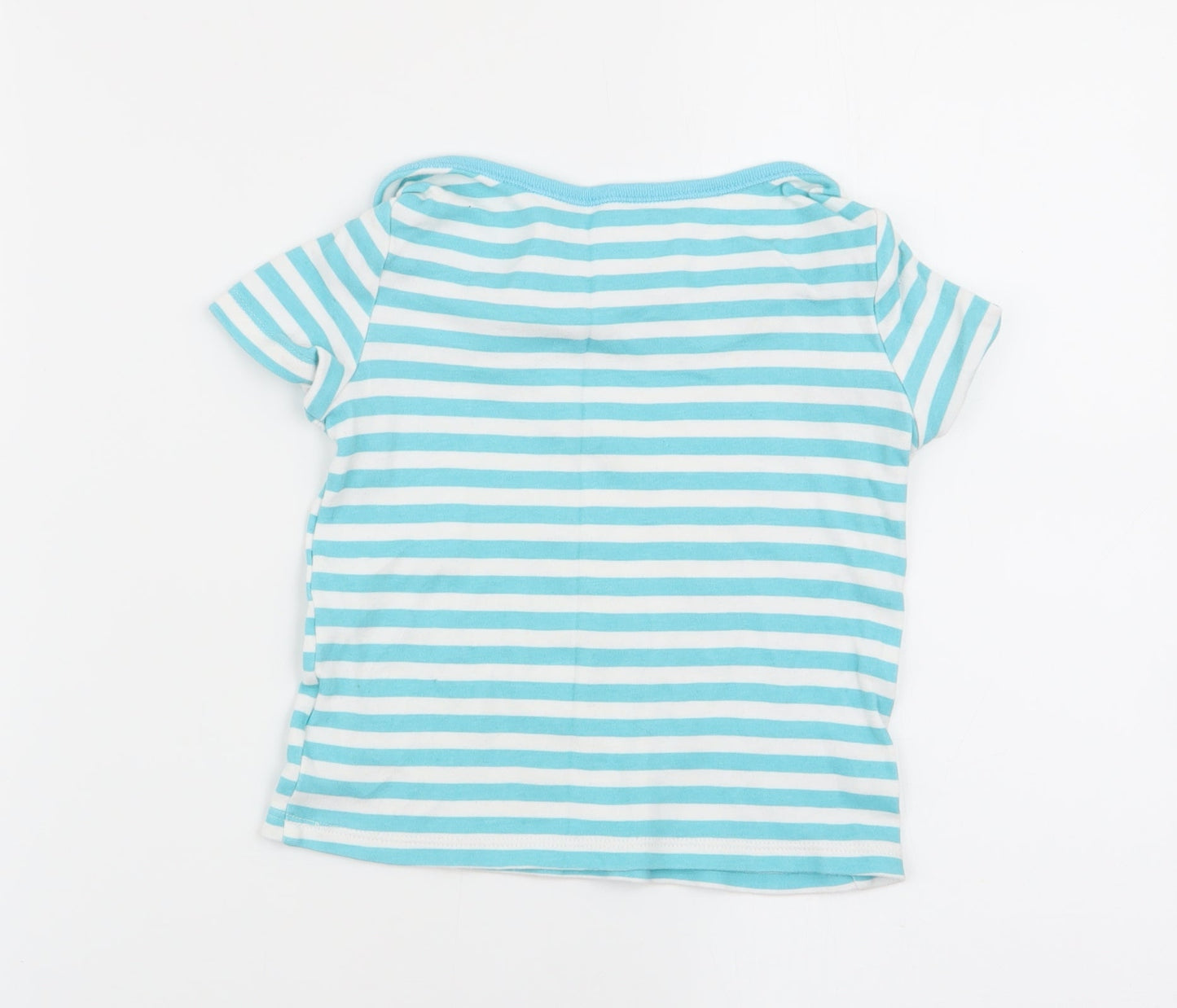 F&F Boys Multicoloured Striped  Basic T-Shirt Size 2-3 Years