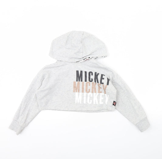 George Girls Grey   Pullover Hoodie Size 5 Years  - Minnie Mouse