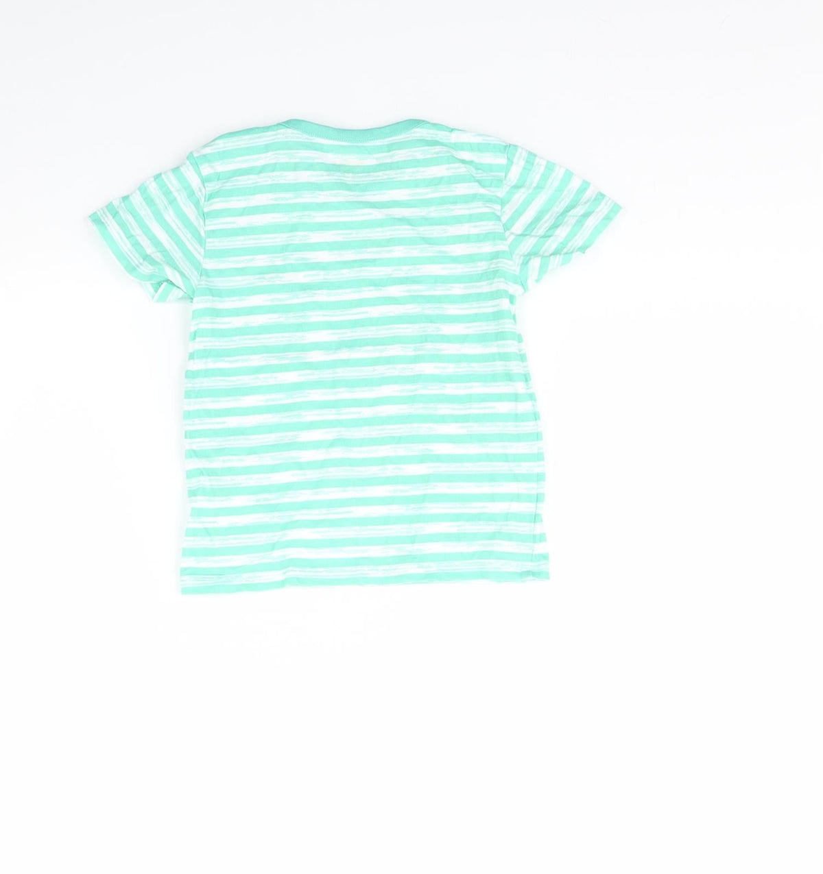 TOPOMINI Boys Green Striped  Basic T-Shirt Size 2 Years