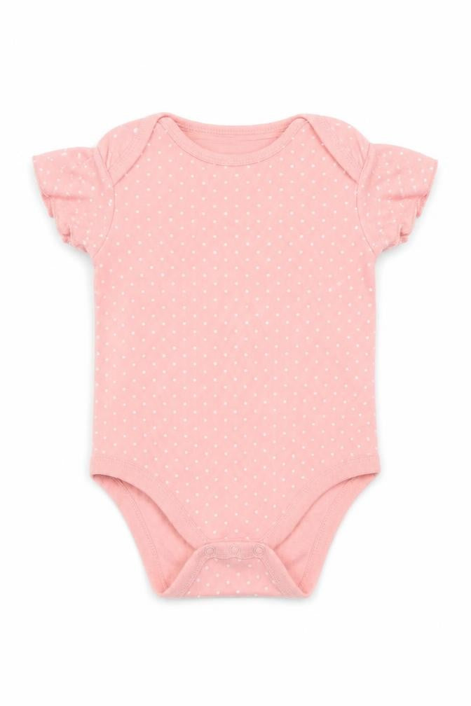 Next Girls Pink Polka Dot  Babygrow One-Piece Size 12 Months