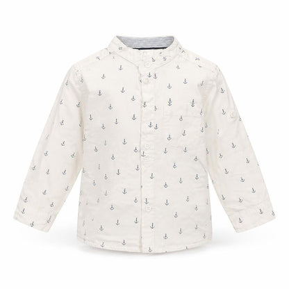 H&M Girls White Spotted  Basic Button-Up Size 12 Months