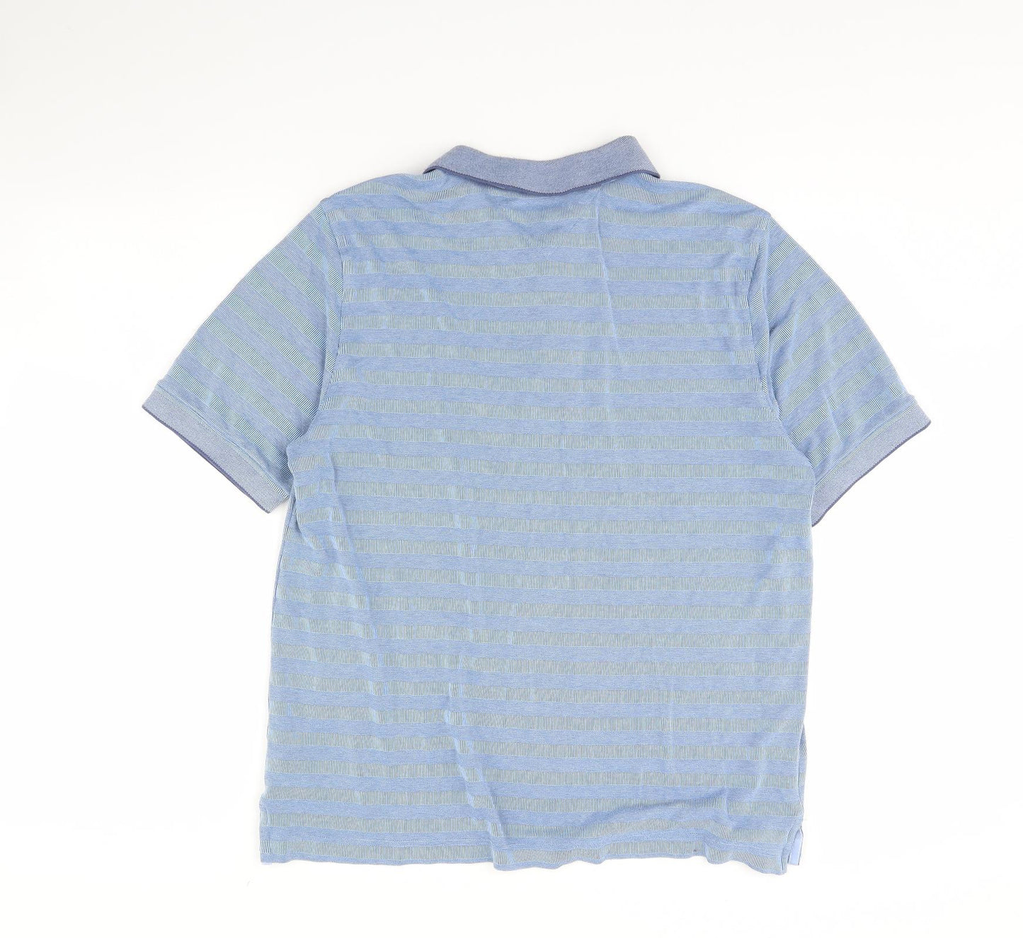 Lincoln Mens Blue    Polo Size L