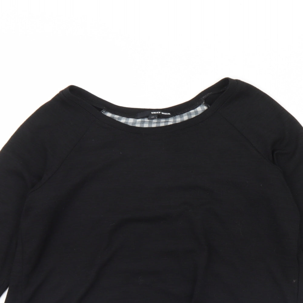 TALLY WEiJL Womens Black   Pullover Jumper Size XS