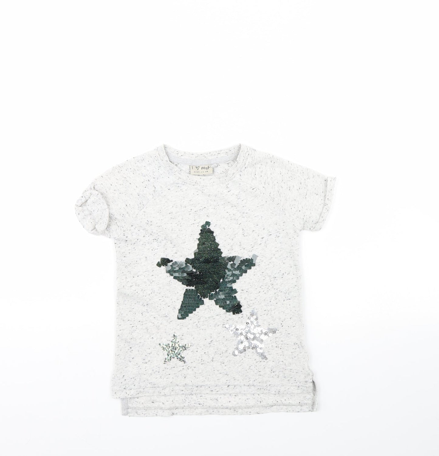 NEXT Girls Grey   Basic T-Shirt Size 3 Years