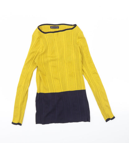 Marks & Spencer Womens Yellow   Pullover Jumper Size 16