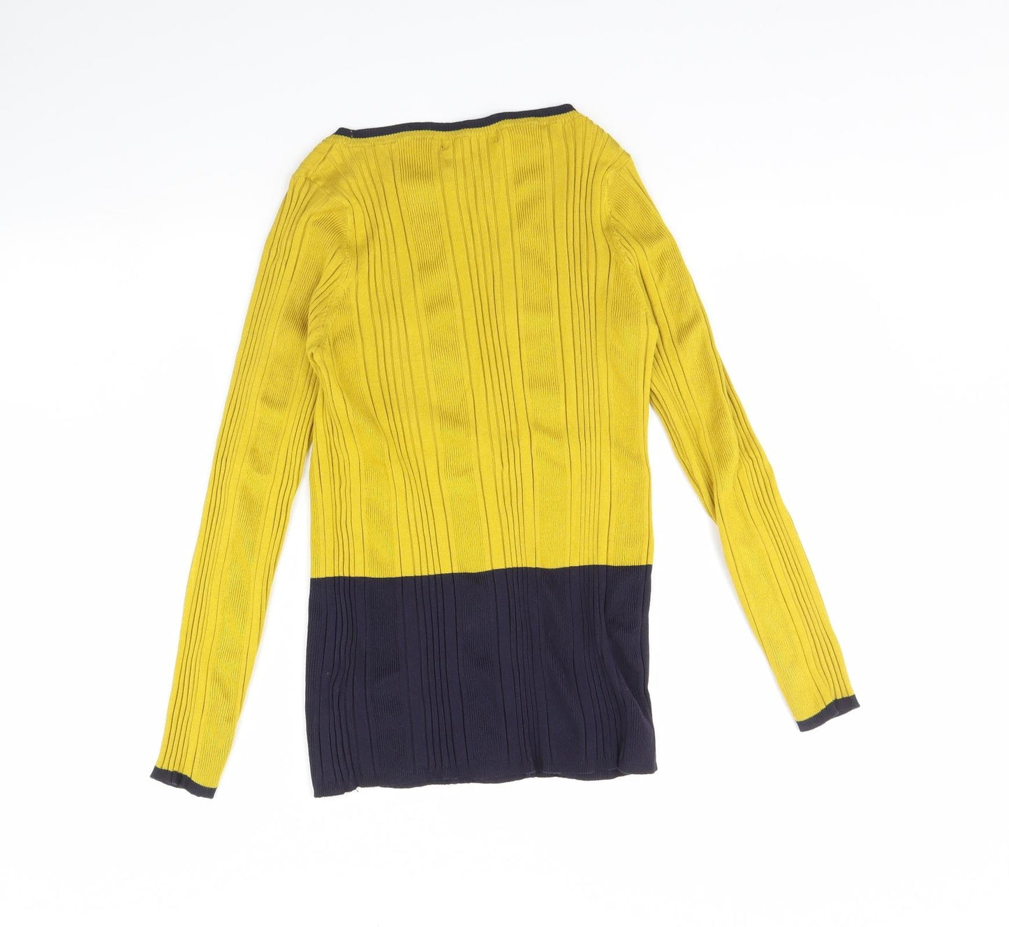 M&S Womens Yellow   Pullover Jumper Size 16
