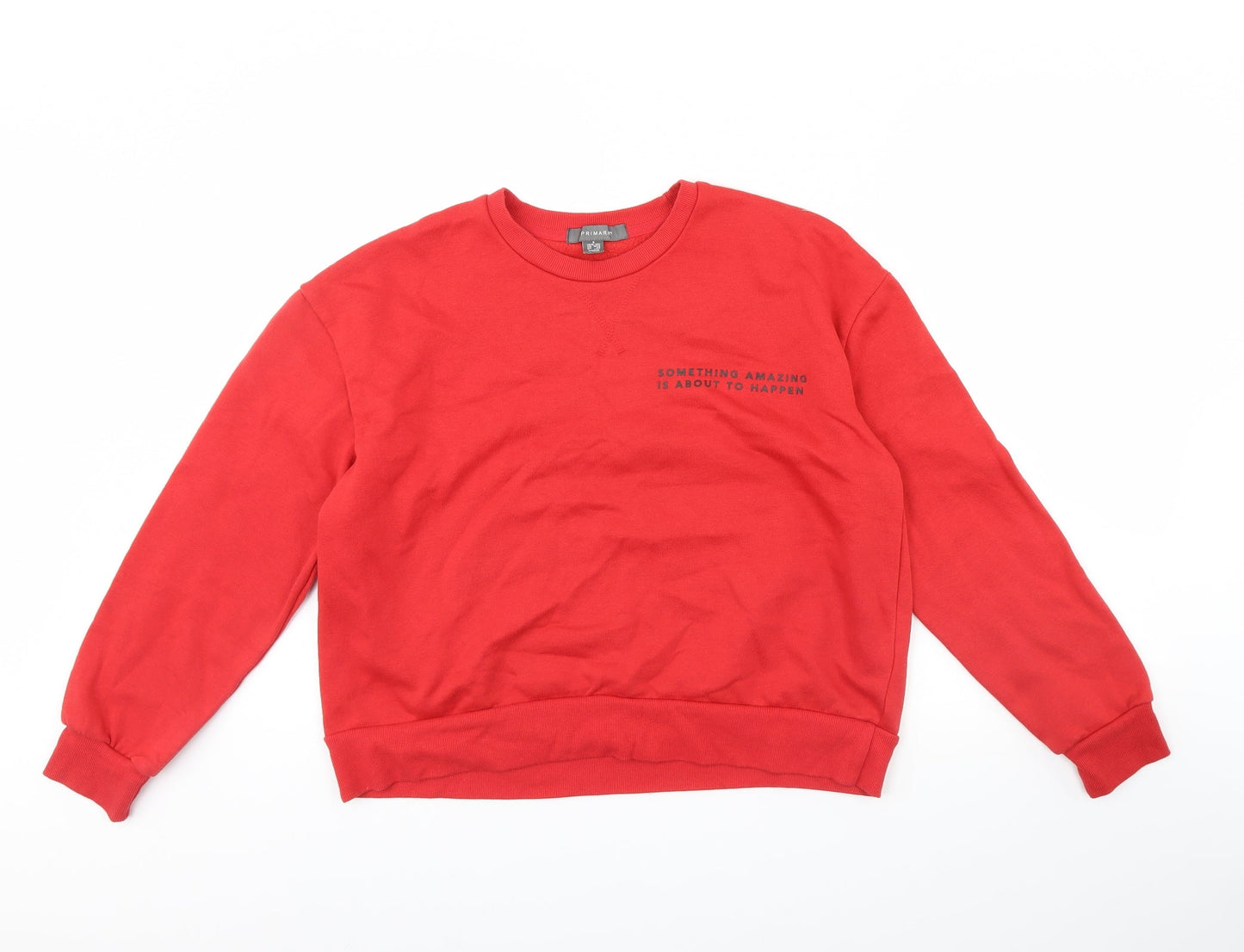 Primark Womens Red   Pullover Jumper Size S