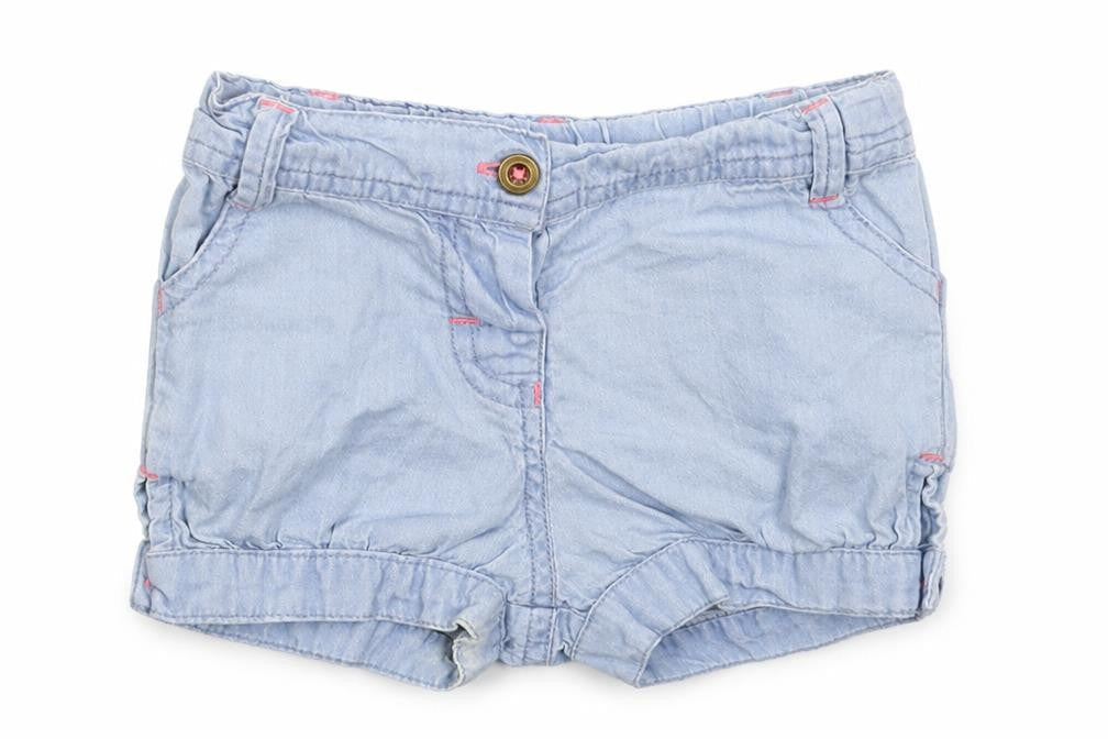 Young Dimension Girls Blue  Denim Cropped Jeans Size 9-12 Months  - Shorts
