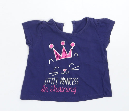 Matalan Baby Blue   Basic T-Shirt Size 3-6 Months
