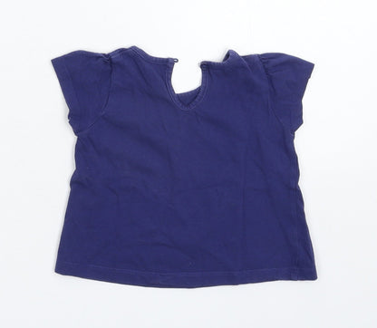 Preloved Matalan Baby Blue   Basic T-Shirt Size 3-6 Months - Back