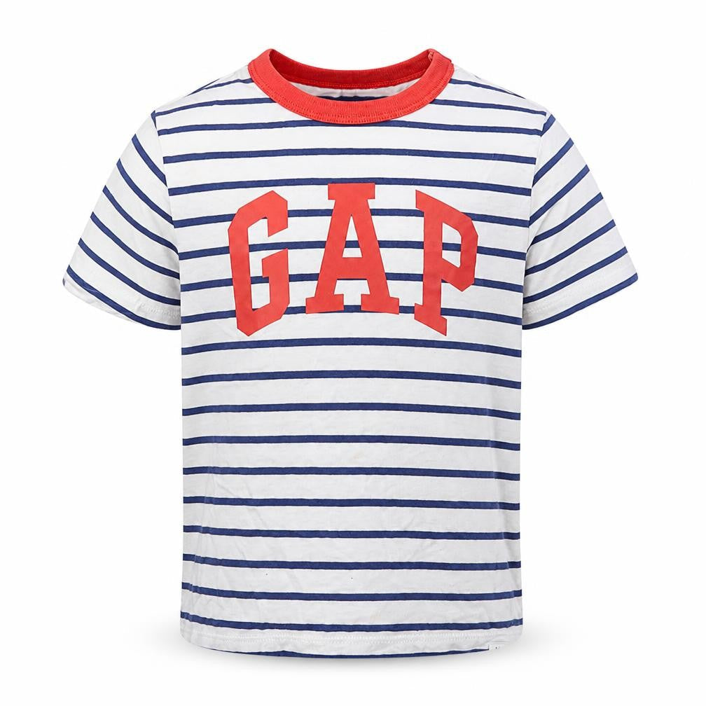 Gap Baby White Striped  Basic T-Shirt Size 24 Months