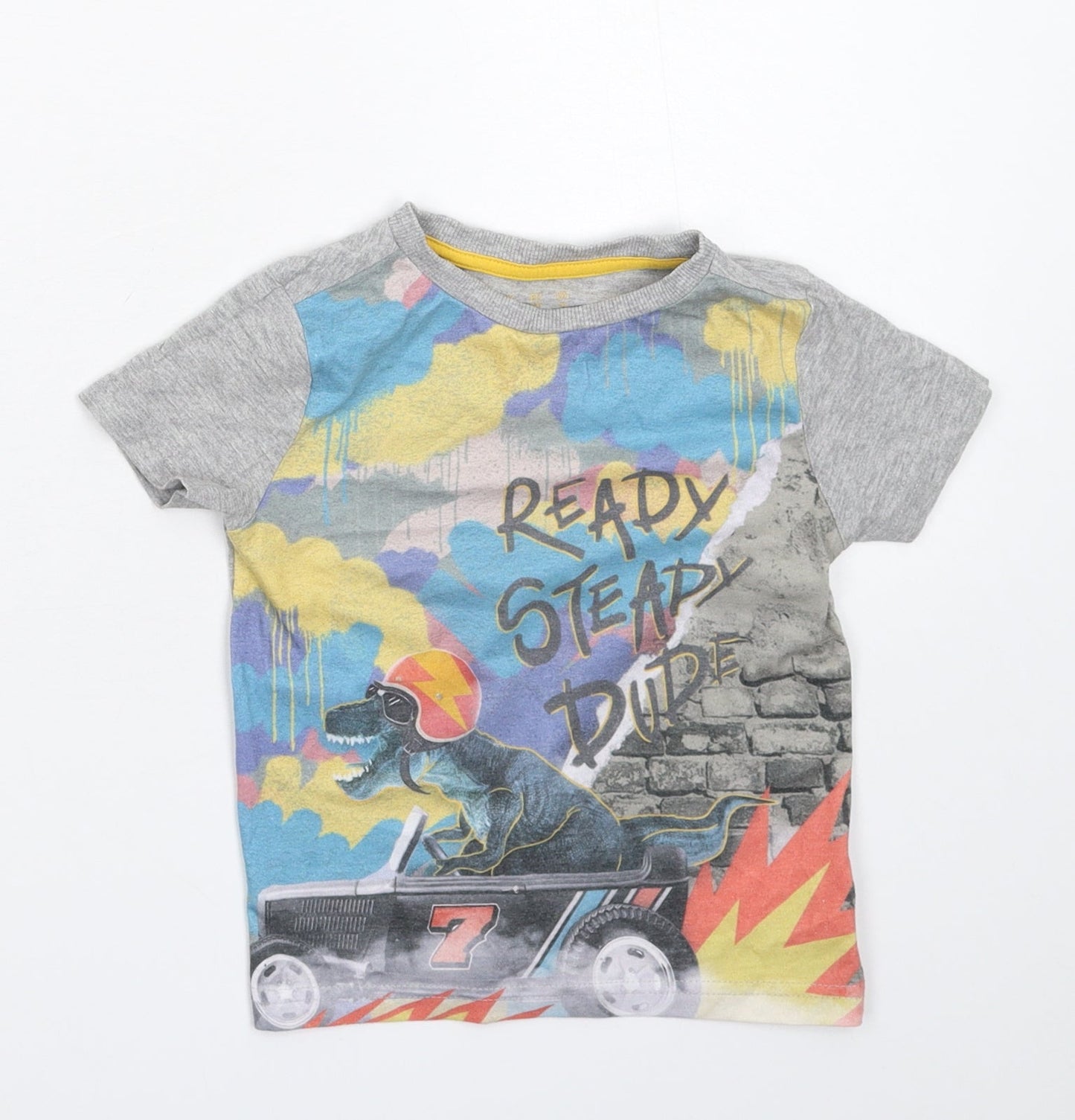 F&F Boys Grey   Basic T-Shirt Size 2-3 Years