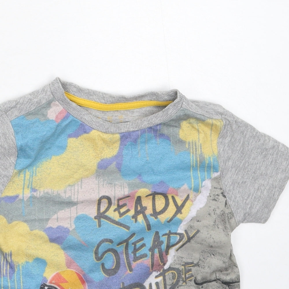 F&F Boys Grey   Basic T-Shirt Size 2-3 Years