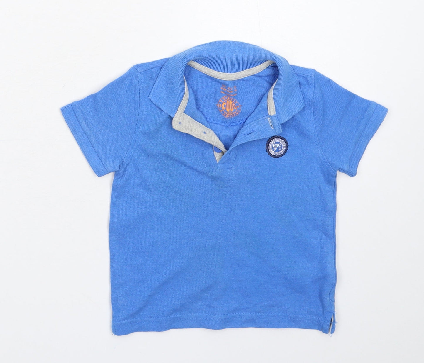 F&F Baby Blue   Basic Polo Size 18-24 Months