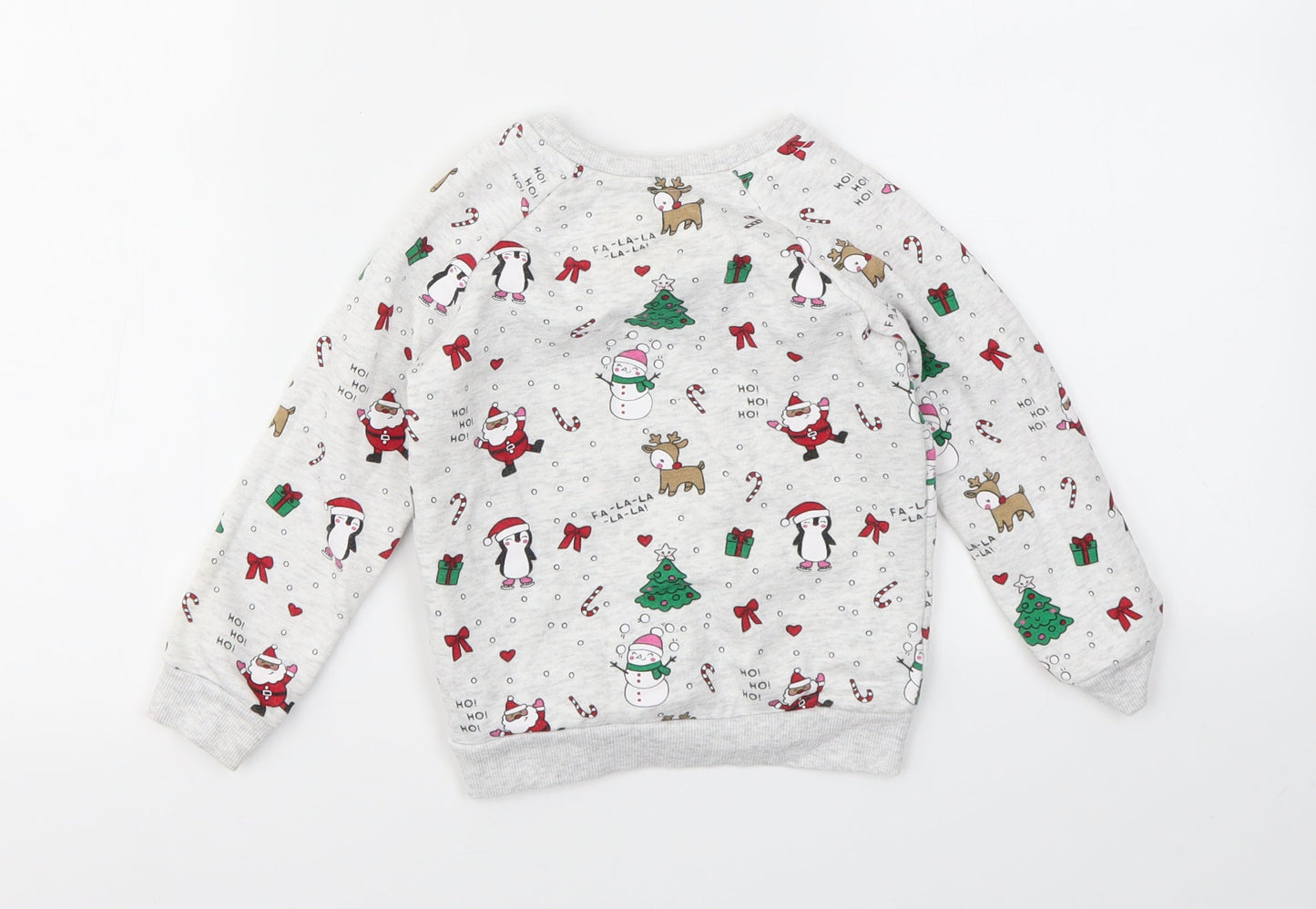 Primark Girls Multicoloured Geometric  Pullover Jumper Size 24 Months