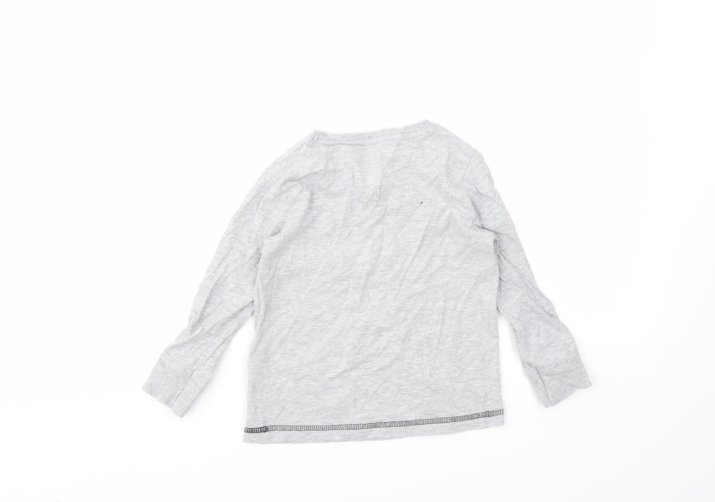 F&F Boys Grey Geometric  Basic T-Shirt Size 3-4 Years