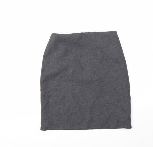 Preworn Girls Grey   A-Line Skirt