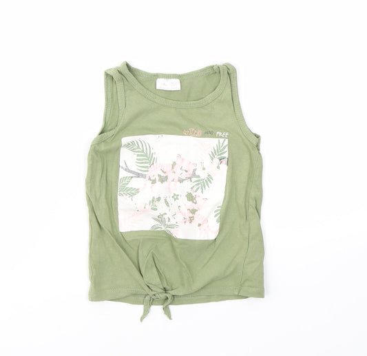 SO CUTE  Girls Green   Basic T-Shirt Size 18-24 Months