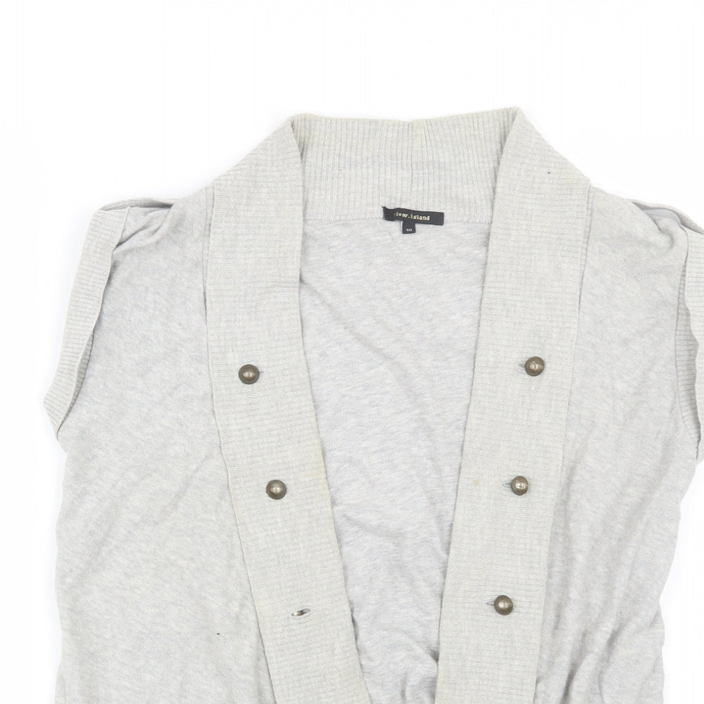 River Island Womens Grey   Cardigan Jumper Size 10