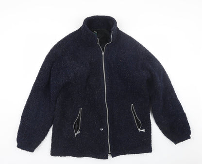 Preloved Klassy Womens Blue   Jacket Coat - Front