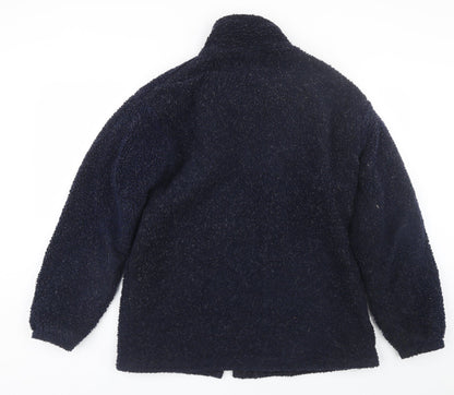 Preloved Klassy Womens Blue   Jacket Coat - Back