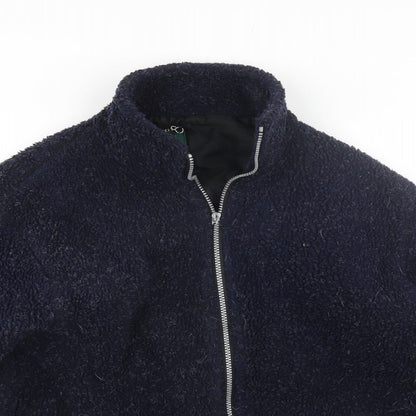 Preloved Klassy Womens Blue   Jacket Coat - Detail