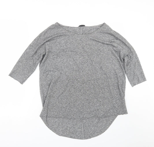 Topshop Womens Grey   Basic T-Shirt Size 10