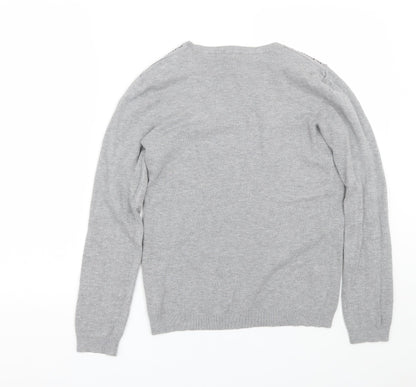 Dorothy Perkins Womens Grey   Pullover Jumper Size 10