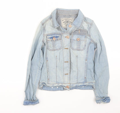 Next Womens Blue  Denim Jacket Coat Size 6
