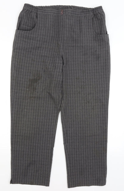 Special Collection Womens Grey Check  Trousers  Size 16 L26 in