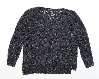 Yikey Womens Blue   Pullover Jumper Size L